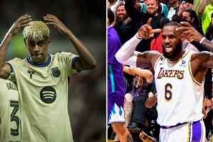 九游娱乐-王储→国王世体：亚马尔模仿詹姆斯庆祝，他已准备当足坛KING